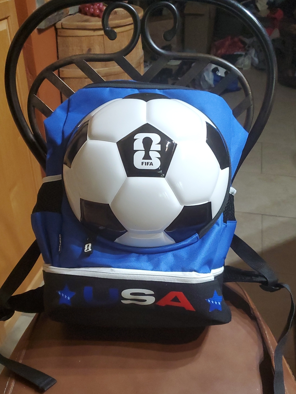 FIFA TEAM USA OFFICIAL LICENSED PRODUCT SOCCER BALL BACKPACK NWT NEW 2026 PLAYER